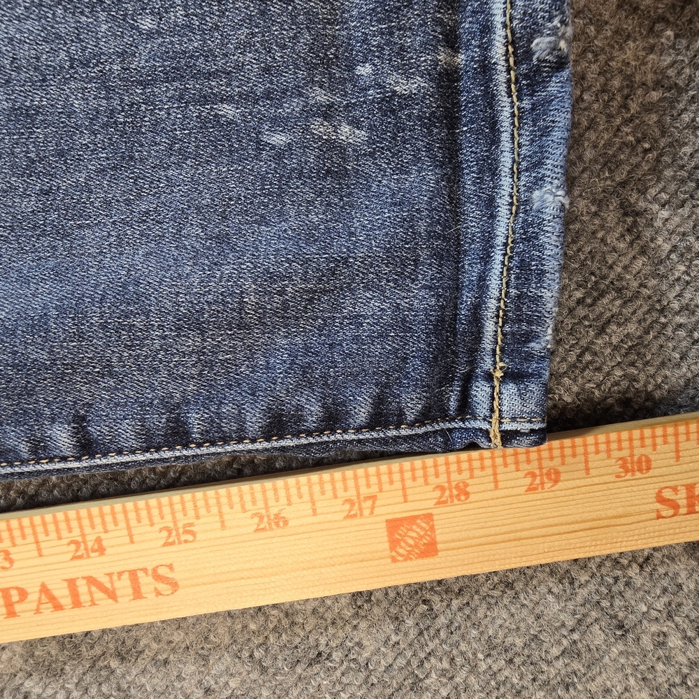 Judy Blue 18W Boyfriend Jeans Dark Wash Distressed Stretch Plus Size Denim - Picture 4 of 7